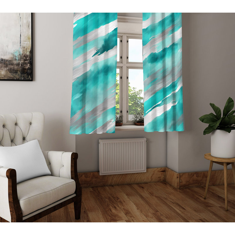 Semi Sheer Curtain Pair, 40" W x 61" L