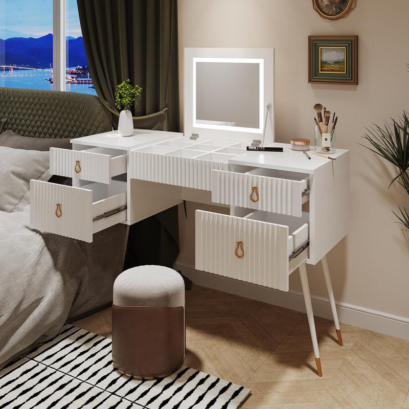 Barnabe Dressing Table with Mirror