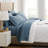 Southshore Fine Linens Vilano Springs Extra Deep Pocket Split King 6-Piece Sheet Set, Ultra Soft Double-Brushed 110 GSM Microfiber Bedding, 21-Inch Deep Pocket, 4 Pillowcases, Coronet Blue-86340228-86340233