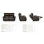  Cassian Leather Match Manual Reclining Loveseat