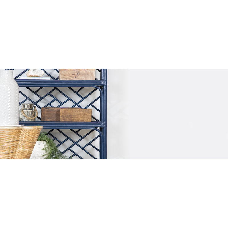 Chippendale Bookcase, Navy Blue