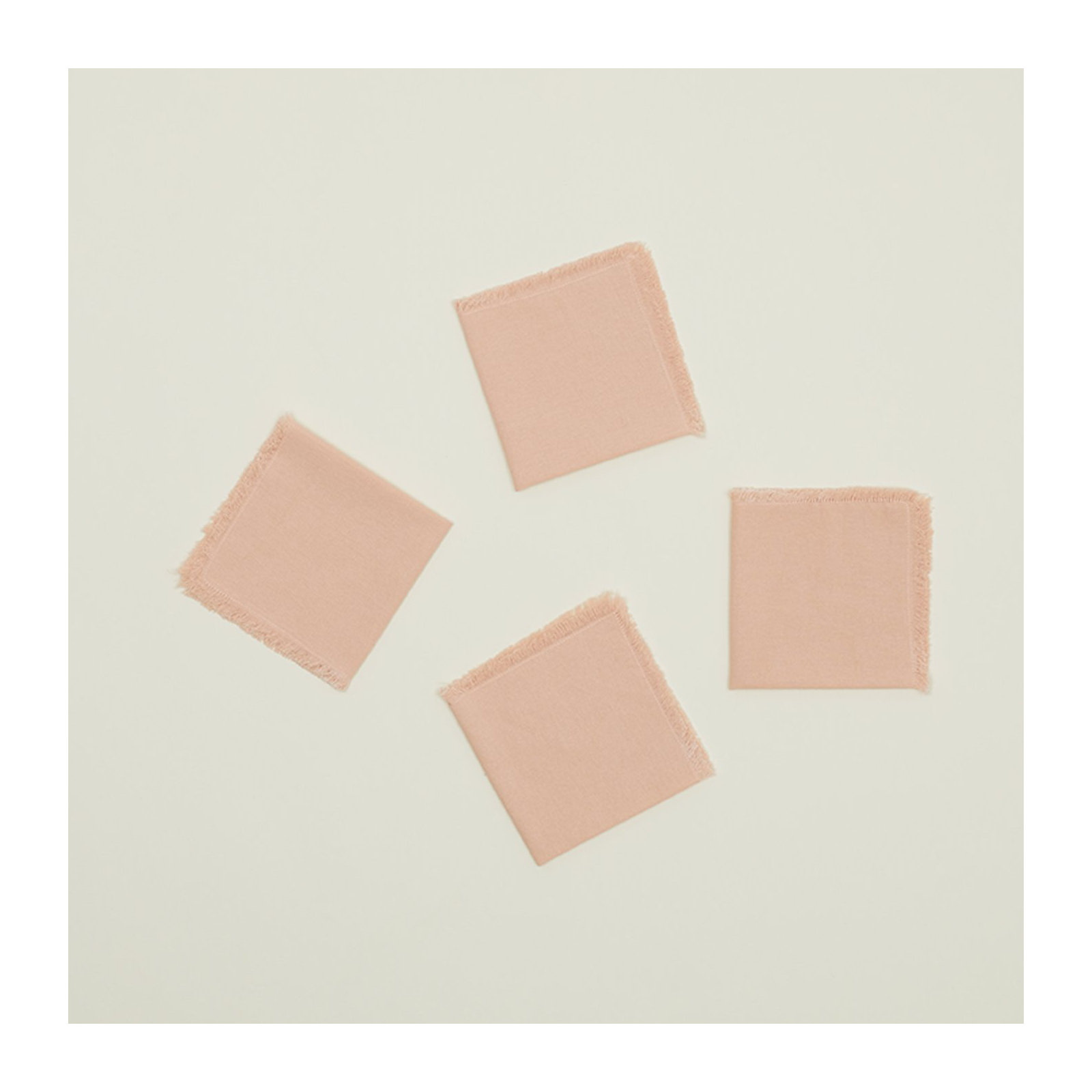 Essential Cocktail Napkin- Set Of 4, Blush