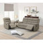 Fauteuil inclinable moderne en tissu de jute de couleur brun clair