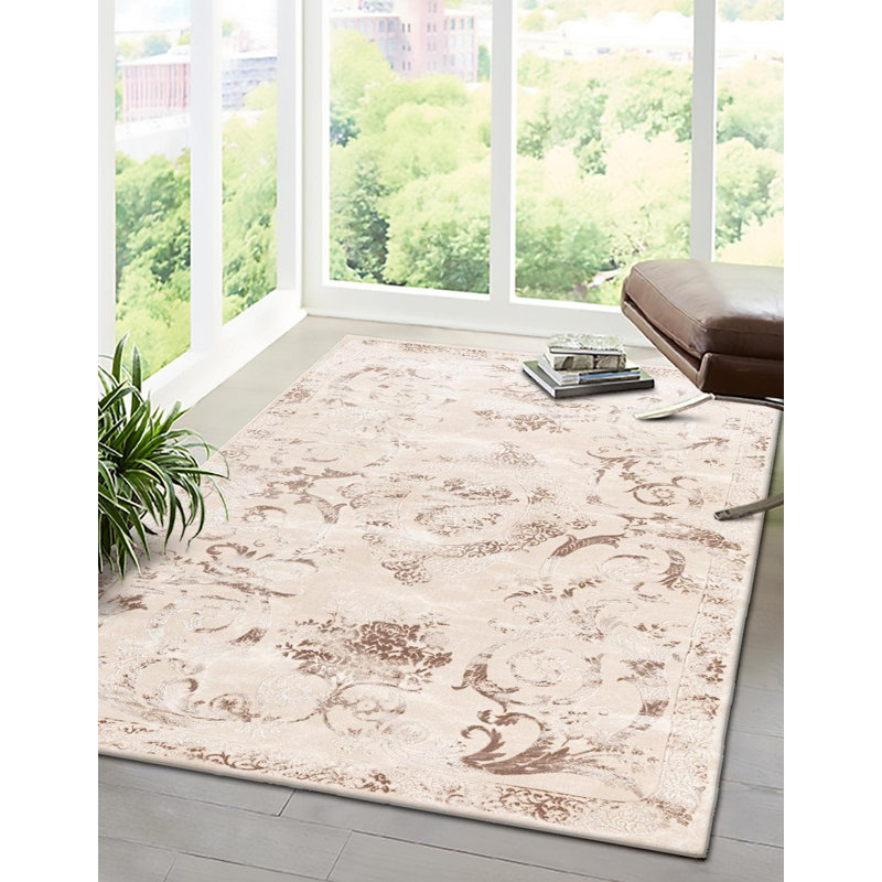 Senter Floral Indoor Rug, Rectangle 2' x 3'
