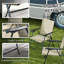 Ensemble de 4 chaises de patio pliantes