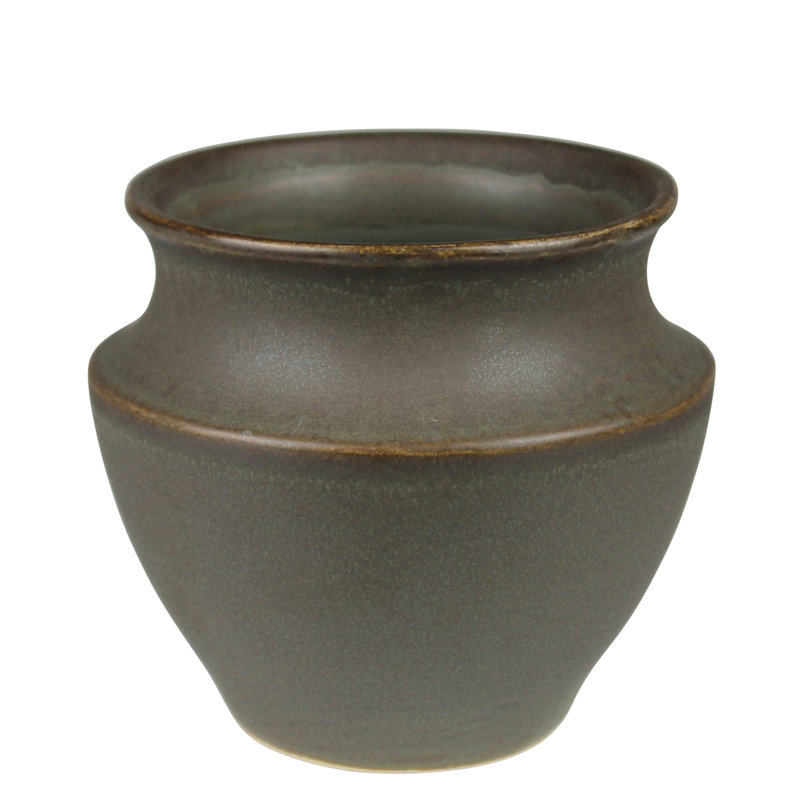 Addison Pot, Ceramic - Sm, Green, 4.25" H x 5" W x 5" D