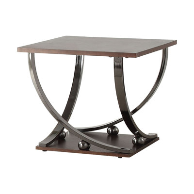 Table de bout, nickel noir