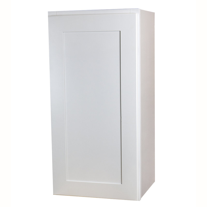 Ransom White Shaker Wall Cabinets, 36" H x 12" W x 12" D