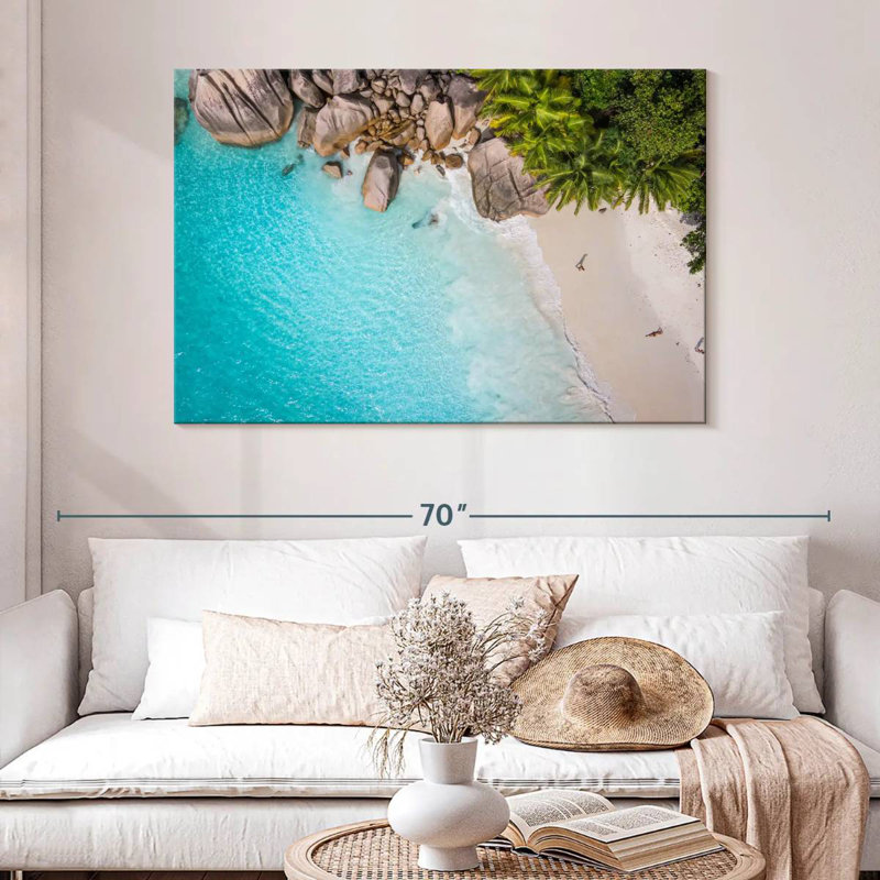 Gillard Shark Beach Seychelles, 32" H x 48" W