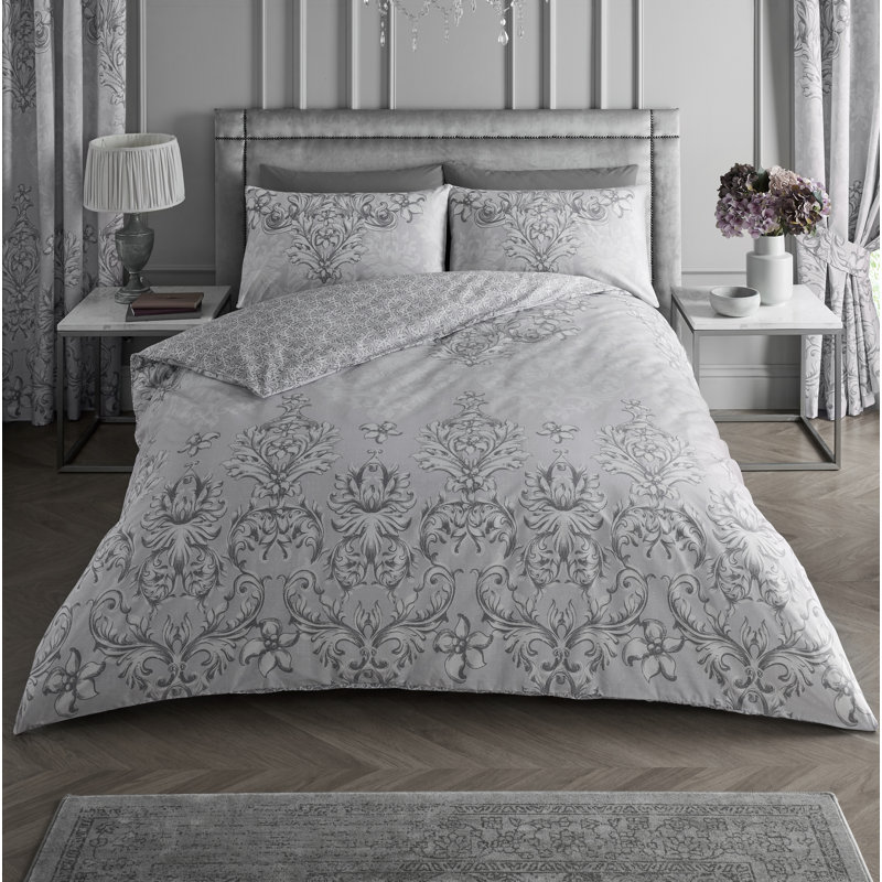  Duvet Cover Set, Single, Grey