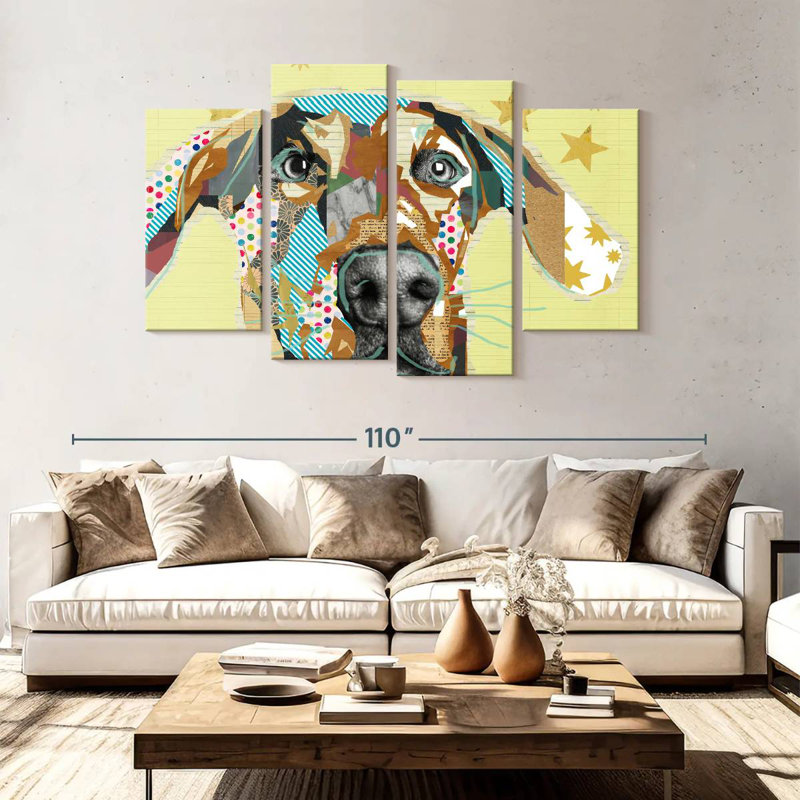 Brampt Doberman Collage, 54" H x 84" W