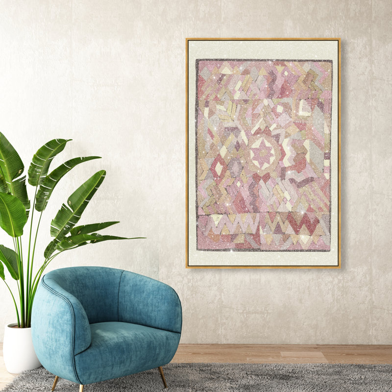 Tapestry Boehme Print by Oliver Gal, 16"H x 11"W, Gold Floater Frame