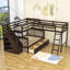 Lit superposé simple en bois avec tiroirs Abigayle Kids-441994192