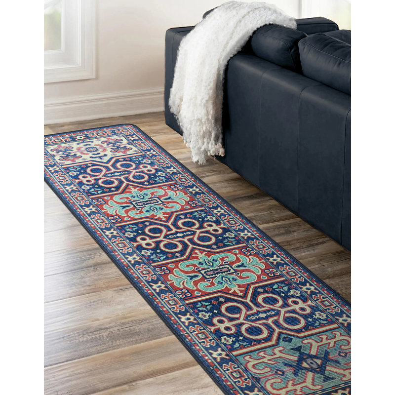 Drayke Premium EnduraStran Nylon Distressed Area Rug, Runner 2'1"x7'8"