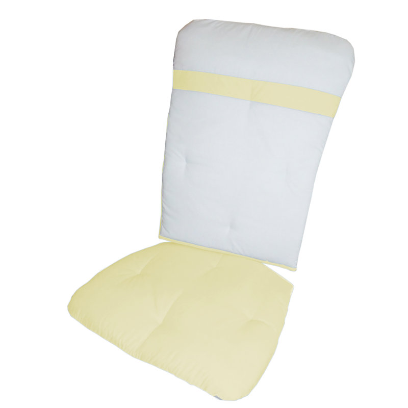 Coussin de siège / dossier intérieur Hajnalka, Jaune
