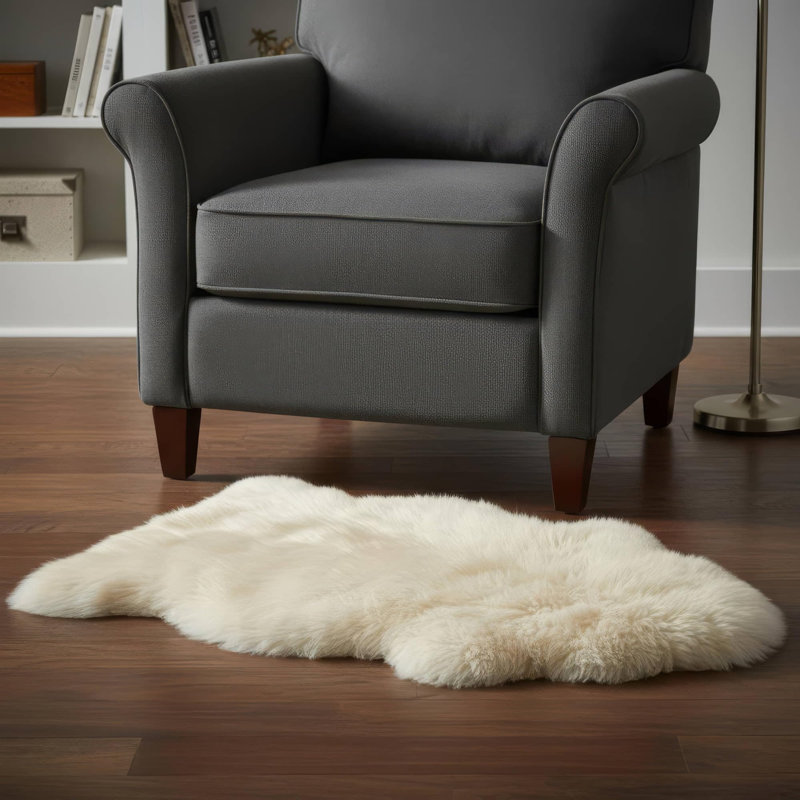 Fraley Sheepskin Indoor Rug, Novelty 2' x 3'