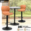 Ensemble de table bistro et tabouret de bar réglable en hauteur 3 pièces Moaid-1072834826-1072834825