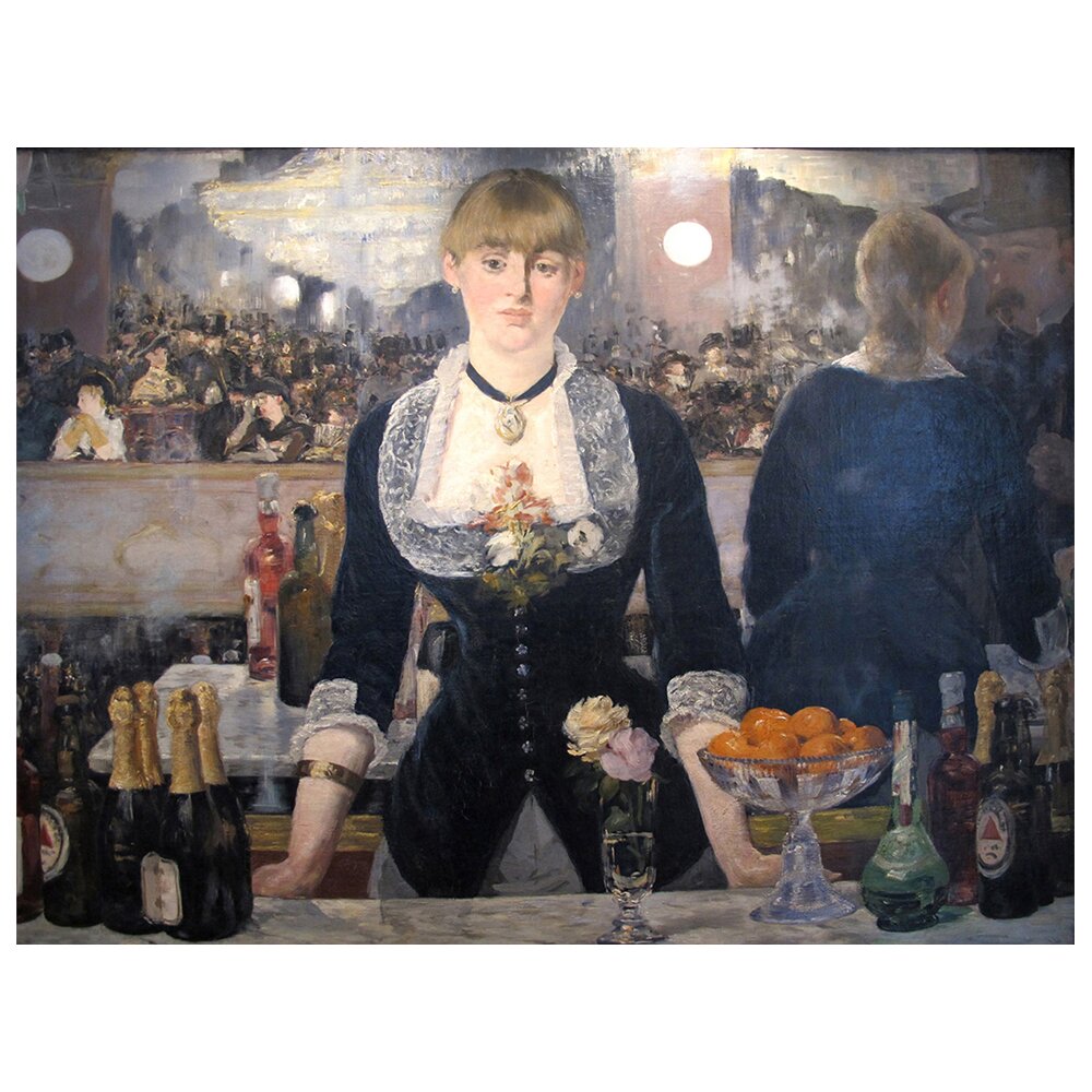 Leinwandbild Die Bar in Folies Bergère von Edouard Manet