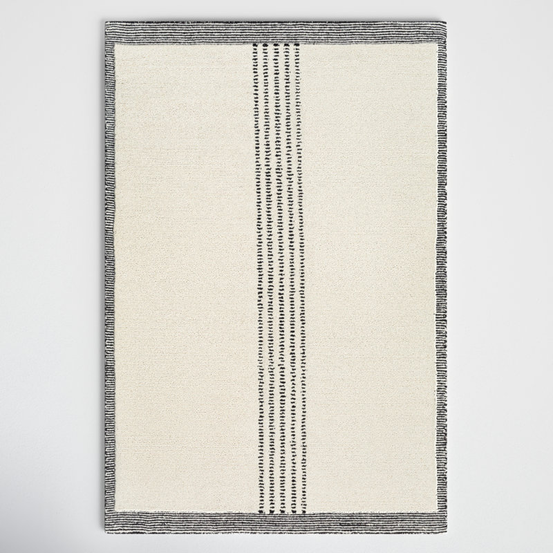 Kela Hand Tufted Wool Area Rug, Rectangle 2' x 3'
