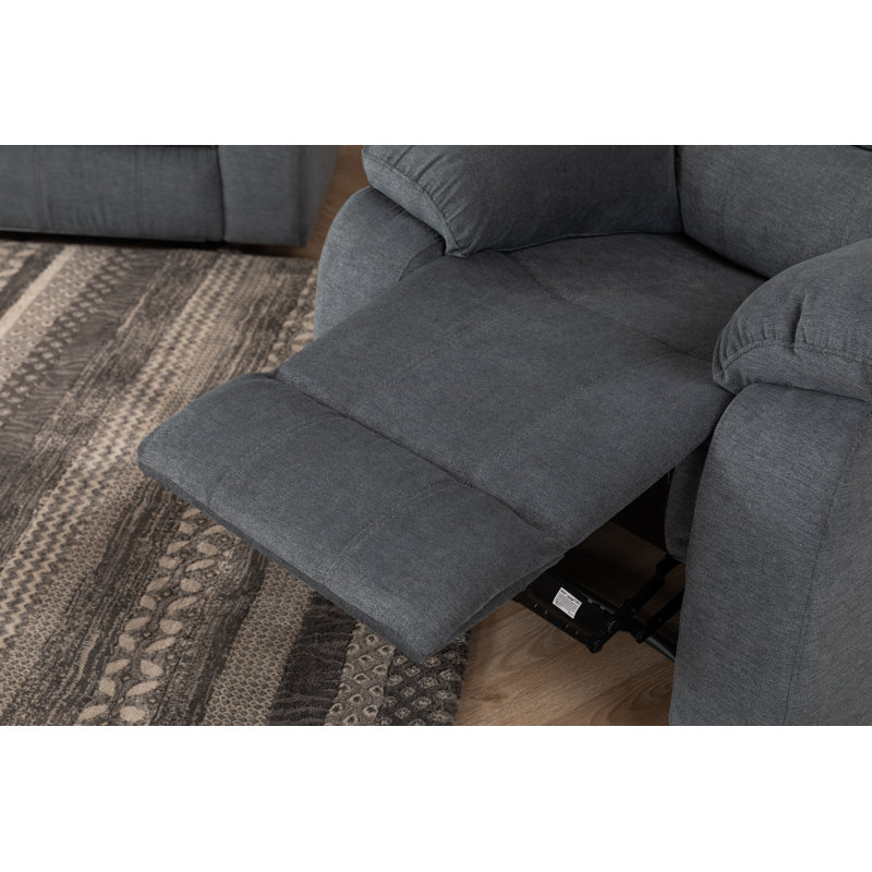 Fauteuil inclinable manuel 36,2 po, Gris