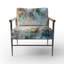 Vibrant Paint Eruption V - Fauteuil rembourré contemporain, fauteuil d'appoint géométrique abstrait-706366690