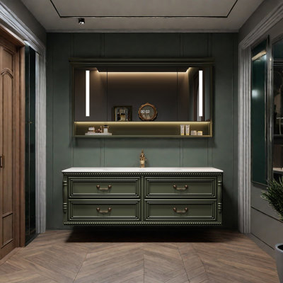 French vintage bathroom cabinet