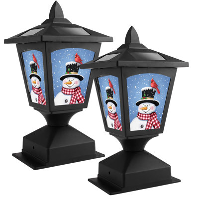 Lampadaire solaire pour l'extérieur, lampadaire solaire pour poteaux de clôture en bois