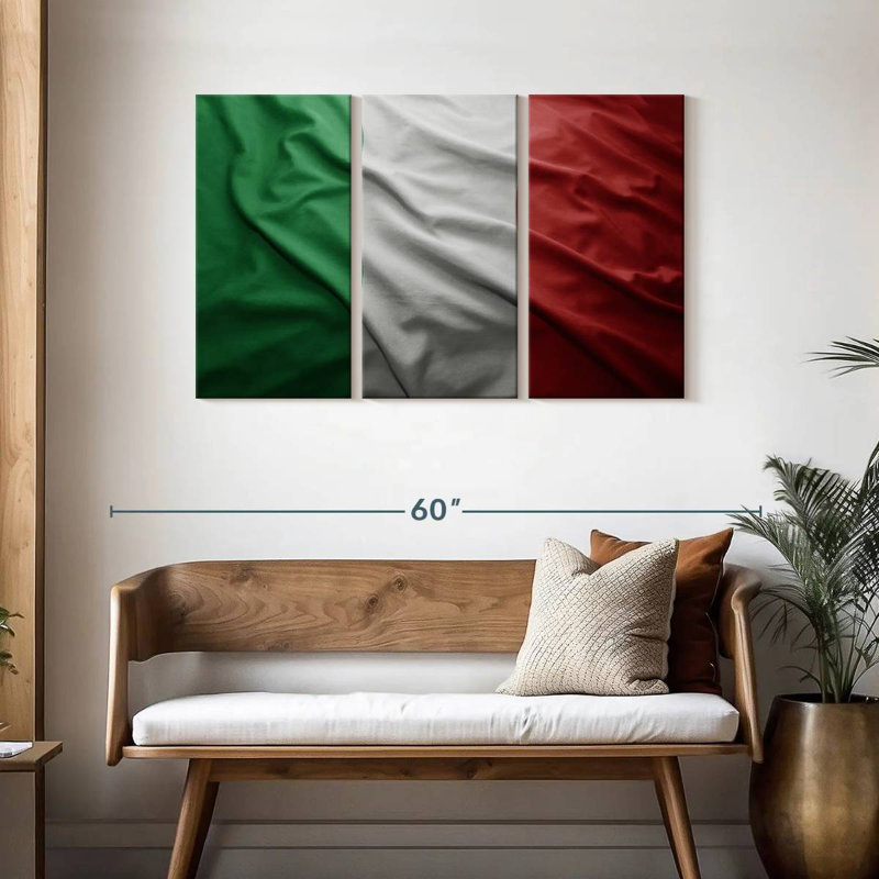 Drapeau italien Borges, H 28 po x l 45 po