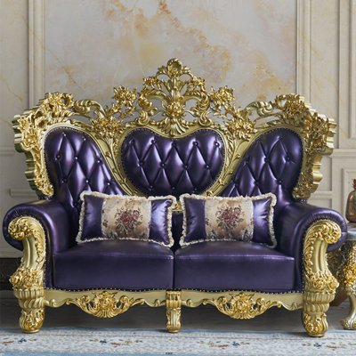 Causeuse en cuir véritable European Luxury