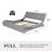 Bettejean Upholstered Profile Sleigh Bed with Luxury Ergonomic Faux Leather Headboard-2089488869-2089488868