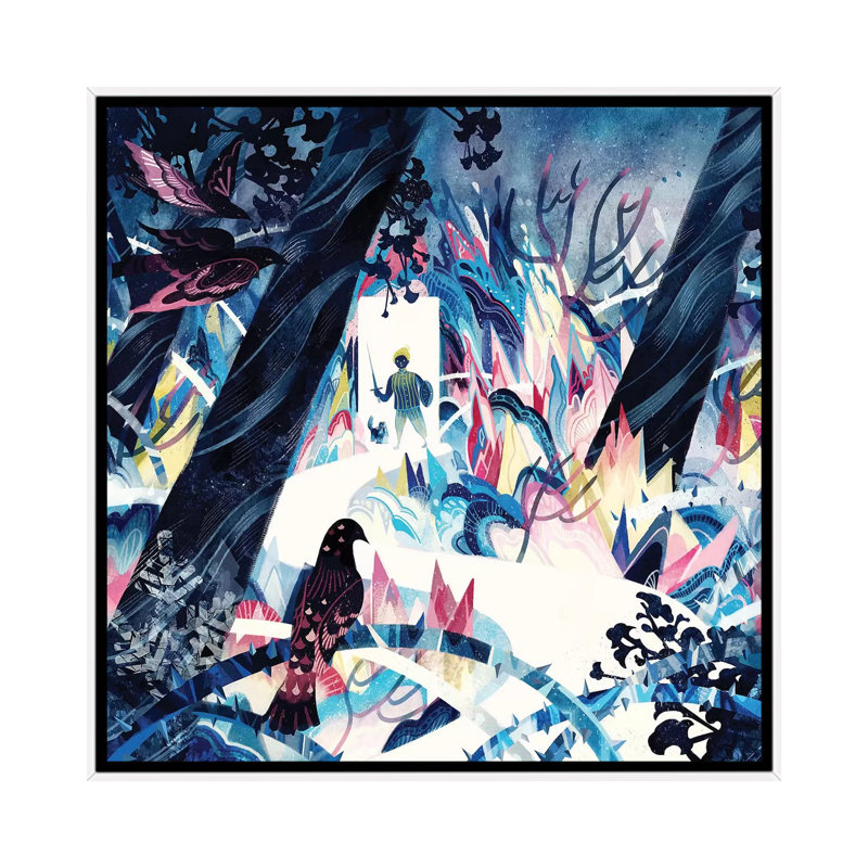 The Grotesque World In A Dreamland by Sija Hong - Painting on Canvas, 66.04 cm H x 66.04 cm W, White Framed