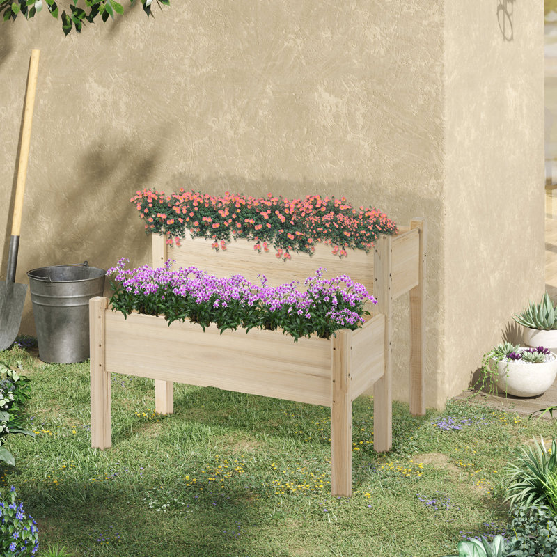 Wood Raised Garden Bed