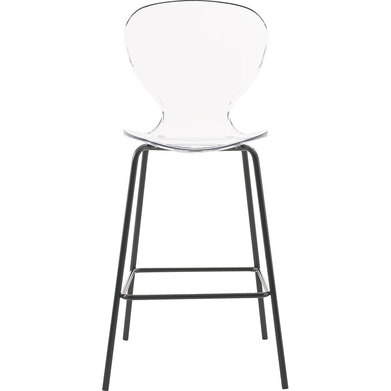Clarion 27.5" Bar Stool, Matte Black