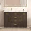 Meuble-lavabo 48 po. Armoire de rangement abondante - 2 portes à fermeture douce et 6 tiroirs-1555048267