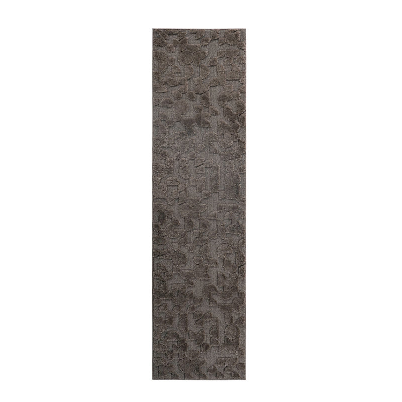 Tapis de couloir d'intérieur brun foncé, Tapis de couloir 2 pi 2 po x 8 pi