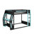 Full-Size Gaming Bunk Bed With Side-Mounted Extra-Large RGB Desk, USB Charging Ports, Cable Grommets And LED Light Strips, Heavy-Duty Esports Loft Frame-874459661