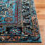 Tapis oriental bleu clair / noir Cayleen-806379264