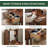  25.2"W Small  Solid Wood Vanity Desk Set with Reversable Mirror & 2 Storage Drawers-369832604-369832607