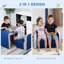 Ensemble de canapé pour enfants 2-en-1 multifonctionnel Ensemble de chaises de table pour tout-petits 2 places Canapé Boîte de rangement souple et robuste-787175146