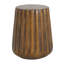 Table d'appoint intérieure MGO - Table de bout durable de style souche d'arbre pour patio, jardin, salon, hauteur 16,61 po, finition grain de bois brun