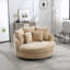 Fauteuil demi-tonneau surdimensionné avec housse-100902702