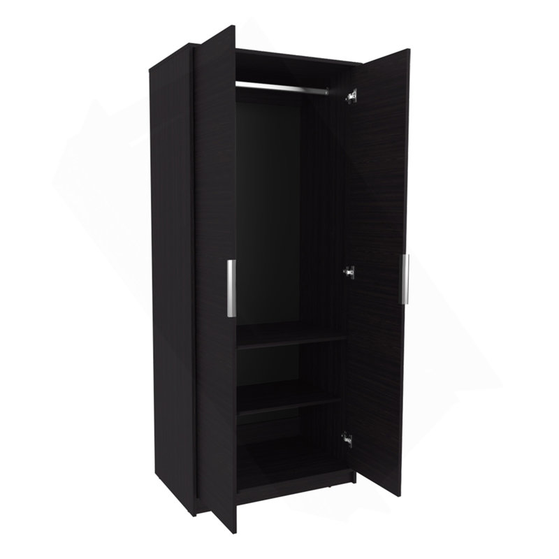 Armoire Trappe Eco, chambre, noir, Noir