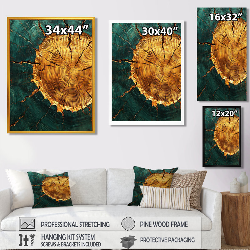Goraud - Landscapes Canvas Art Print, H 44 po x l 34 po, Noir, Reproduction encadrée d'une seule photo