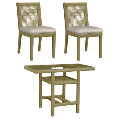 1 - Person Glass Top Pedestal Dining Set