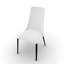 Etoile Upholstered Chair with High Back and Metal Legs-248756676-248756677