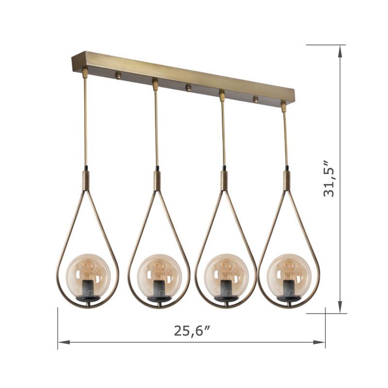 Metal Globe Single Pendant