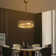 3 - Light Dimmable Drum Crystal Chandelier