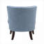 Fauteuil à oreilles capitonné capitonné bleu foncé-2053292956