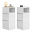 Arcolia 25cm W Manufactured Wood Bedside Table-1306346636