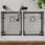 Grille de fond en acier inoxydable Elkay Crosstown 13 po x 15-1 / 2 po x 1-1 / 4 po